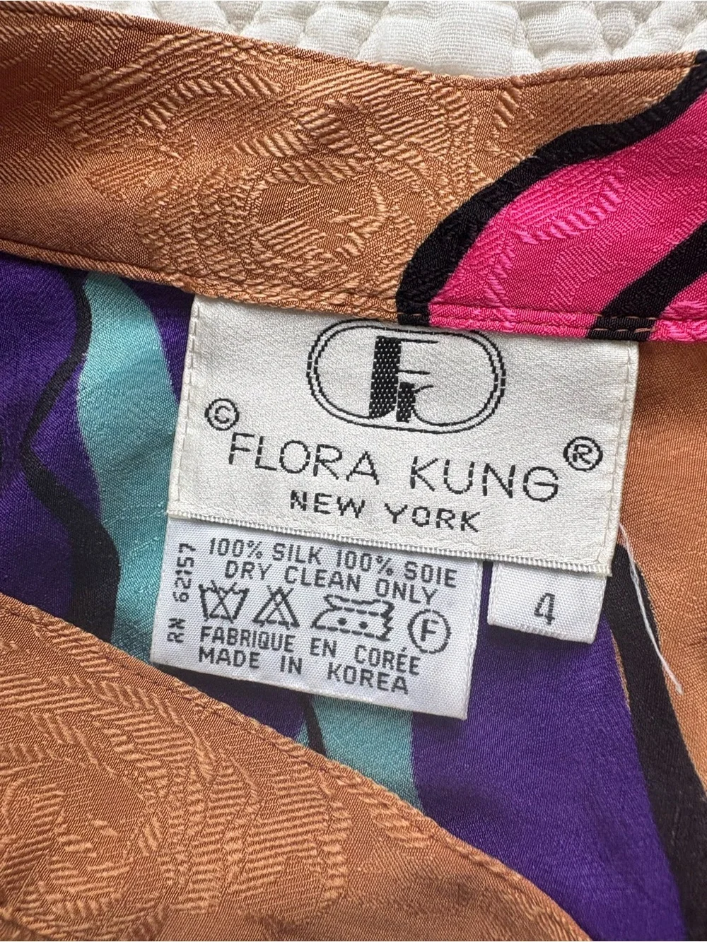 Silk Floral Vintage A-Line Skirt Size 4